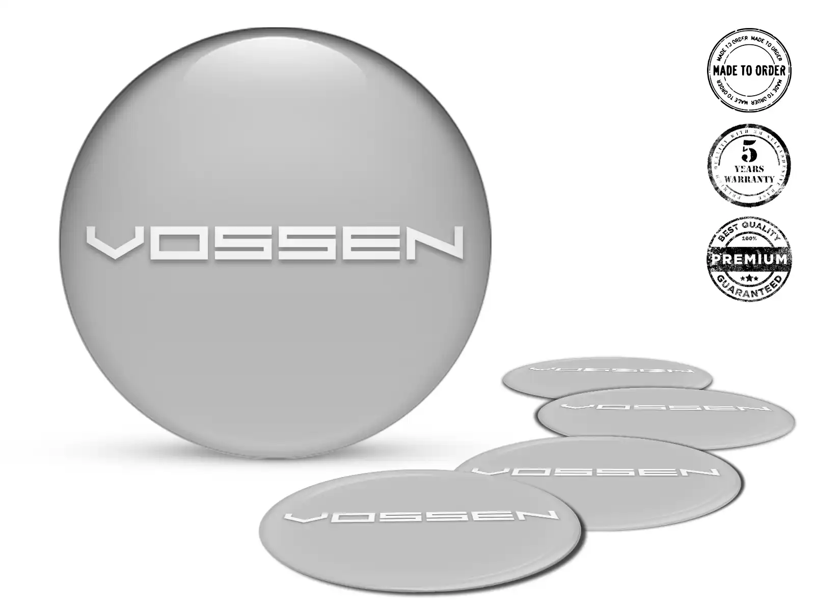 Vossen Emblema de Rueda Versión Diseño de Cúpula Alta Calidad
